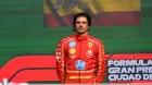 Carlos Sainz en el podio del GP de México