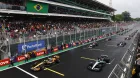 La parrilla del GP de Brasil antes de la salida