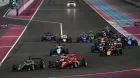 Las pilotos de la F1 Academy en la salida de la carrera 1 en Catar