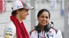 Esteban Gutiérrez y Monisha Kaltenborn en 2014