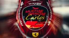 Casco especial de Charles Leclerc para el GP de Abu Dabi