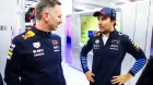 Sergio Pérez y Christian Horner en Catar hace un par de semanas