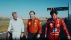 Carlos Sainz Sr. y Carlos Sainz Jr. en Fiorano