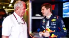 Max Verstappen y Helmut Marko hace unos días en Abu Dabi