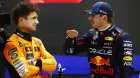 Lando Norris y Max Verstappen tras la clasificación en Catar