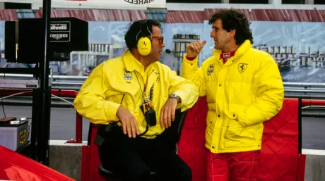 Cesare Fiorio y Alan Prost.