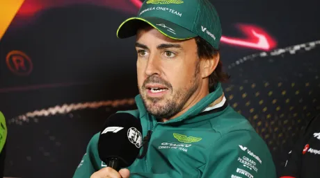 Fernando Alonso en la rueda de prensa previa al GP de China