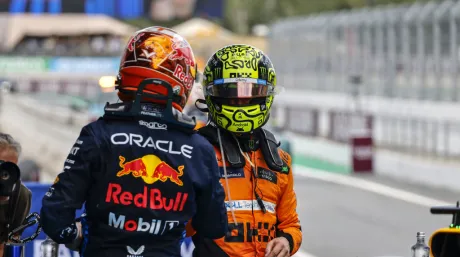 Lando Norris y Max Verstappen en Barcelona este fin de semana