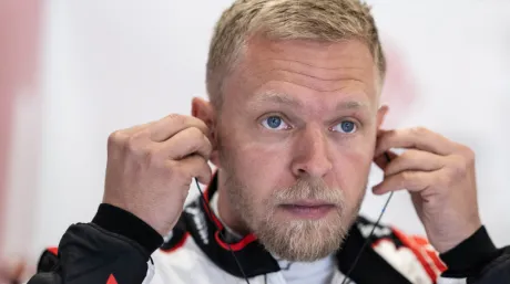 Kevin Magnussen en Silverstone