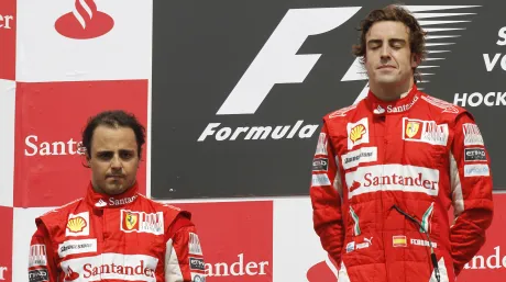 Fernando Alonso y Felipe Massa en Alemania 2010