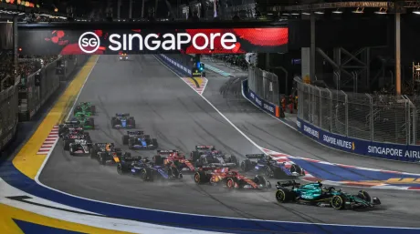 La salida de Colapinto en el GP de Singapur