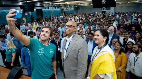 Fernando Alonso en India