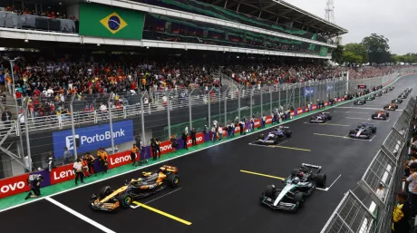 La parrilla del GP de Brasil antes de la salida