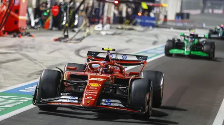 Carlos Sainz durante el GP de Catar