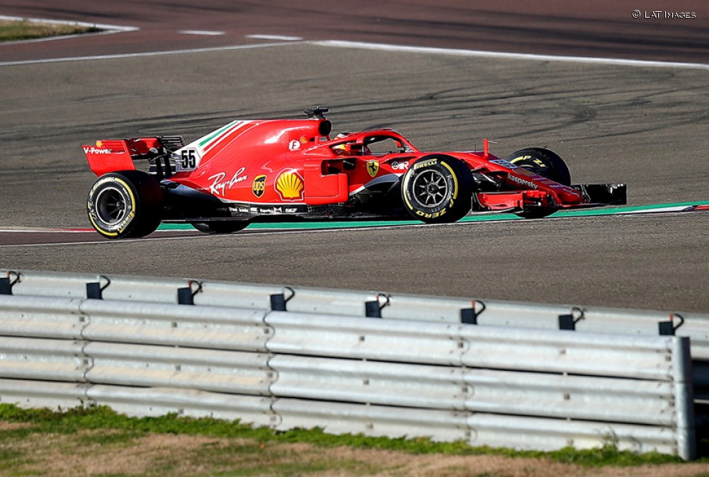 Sainz, con el Ferrari SF71-H en Fiorano - SoyMotor.com