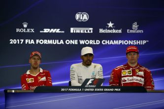 Vettel, Hamilton y Räikkönen en la sala de prensa de Austin - SoyMotor.com