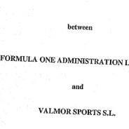 El contrato de Valmor Sports y la F1, al descubierto