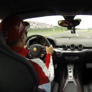 Vettel y su clase magistral de drift a los mandos del Ferrari F12