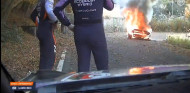 Evans es líder del Rally de Japón; el coche de Sordo, devorado por las llamas - SoyMotor.com