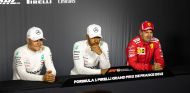 Valtteri Bottas, Lewis Hamilton y Sebastian Vettel en Paul Ricard - SoyMotor.com