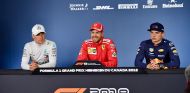 Valtteri Bottas, Sebastian Vettel y Max Verstappen en Montreal - SoyMotor.com