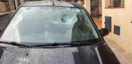 Coche afectado en la Bisbal d'Empordà, Foto: @Johny_lemoni - SoyMotor.com