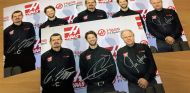 Gunther Steiner, Romain Grosjean y Gene Haas - LaF1