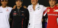 Hamilton, Vettel, Schumacher y Alonso en Interlagos - SoyMotor.com