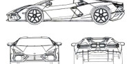 Lamborghini Aventador: el diseño de su sustituto se filtra con sus patentes - SoyMotor.com