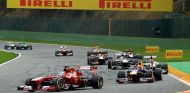 Fernando Alonso en el Gran Premio de Bélgica