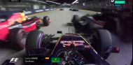 Sainz y Hülkenberg impactan al intentar esquivar a Verstappen en la salida - laF1