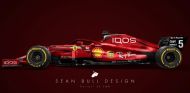 Montaje del diseñador Sean Bull del Ferrari con el patrocinio de IQOS - SoyMotor.com