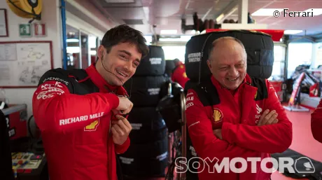 Frédéric Vasseur y Charles Leclerc en Fiorano