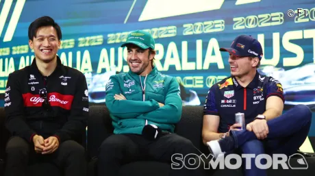 Fernando Alonso en la rueda de prensa del GP de Australia
