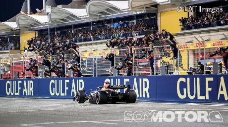 Celebración de Red Bull en el GP de Baréin