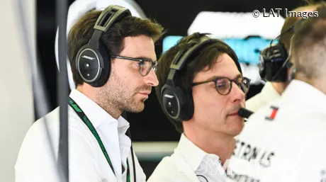 Jerome D'Ambrosio y Toto Wolff en Baréin