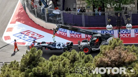 Accidente de Nyck de Vries en Bakú