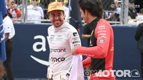 Alonso y Sainz en Barcelona.