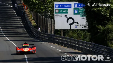 El Ferrari #50 de Antonio Fuoco, Miguel Molina y Nicklas Nielsen en Le Mans