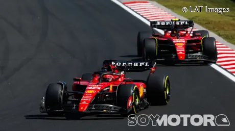 Charles Leclerc y Carlos Sainz en Hungría