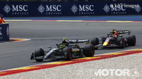 Verstappen y Hamilton en Spa.