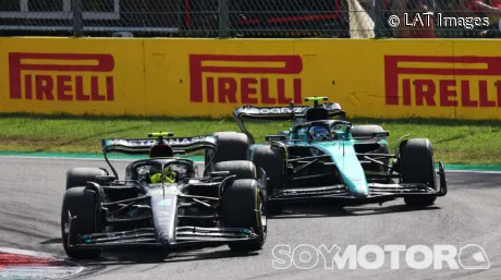 Fernando Alonso y Lewis Hamilton en Monza