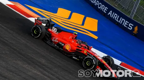 Carlos Sainz en Singapur.