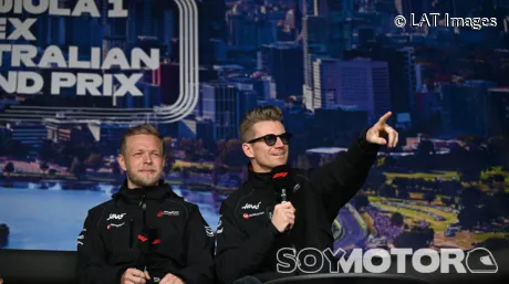 Kevin Magnussen y Nico Hülkenberg en Australia