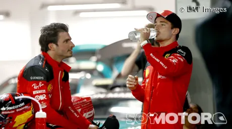 Carlos Sainz y Charles Leclerc en Singapur