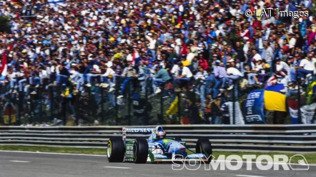 Schumacher en el Gran Premio de Bélgica de 1994