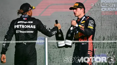 Hamilton y Verstappen en México