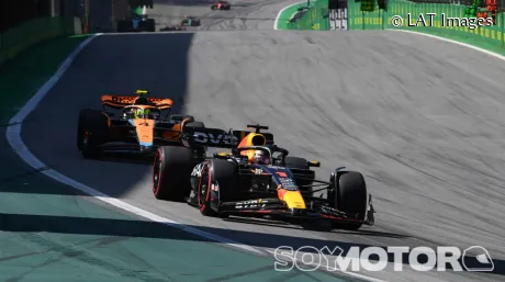 Verstappen y Norris en Brasil