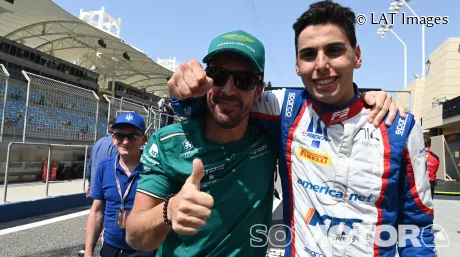 Fernando Alonso y Gabriel Bortoleto