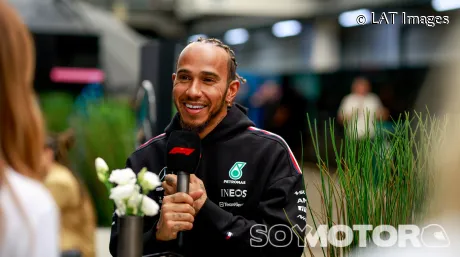 Lewis Hamilton en Brasil